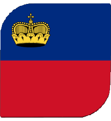 Bandiere Europa Liechtenstein Quadrato 
