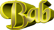 Prénoms FEMININ - UK - USA B Bab 