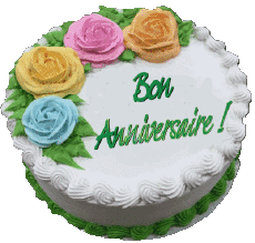 Mensajes Francés Bon Anniversaire Gateaux 007 