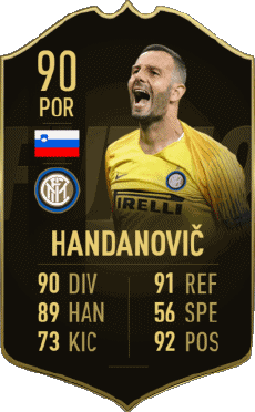 Multimedia Videospiele F I F A - Karten Spieler Slowenien Samir Handanovic 