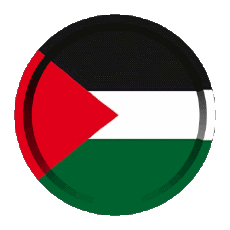 Fahnen Asien Palästina Rund - Ringe 