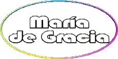 Nombre FEMENINO - España M Compuesto María de Gracia 