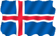 Flags Europe Iceland Waving 