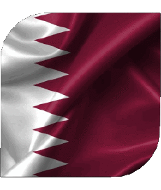 Drapeaux Asie Qatar Carré 