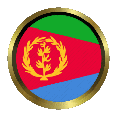 Bandiere Africa l'Eritrea Rotondo - Anelli 