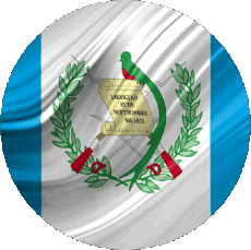 Flags America Guatemala Round 