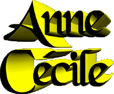 Nome FEMMINILE - Francia A Composto Anne Cécile 