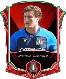 Sports Rugby - Joueurs Italie Michele Lamaro 