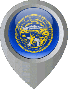 Fahnen Amerika U.S.A - States Nebraska Standort-Pin 