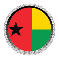 Drapeaux Afrique Guinée Bissau Rond - Anneaux 