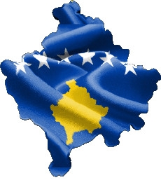 Drapeaux Europe Kosovo Carte 