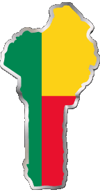 Fahnen Afrika Benin Verschiedene 