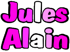 Vorname MANN - Frankreich J Zusammengesetzter Jules Alain 