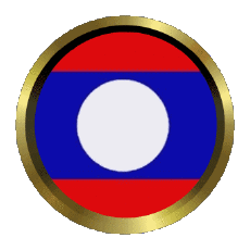 Bandiere Asia Laos Rotondo - Anelli 
