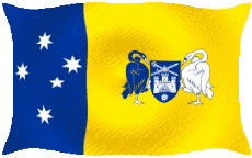 Fahnen Ozeanien Australien Australian Capital Territory Welligkeit 