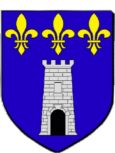 Blasone-Bandiere Francia Dipartimenti - Città 28 EPERNON Blasone