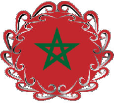 Bandiere Africa Marocco Forma 01 