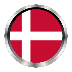 Banderas Europa Dinamarca Ronda - Anillos 