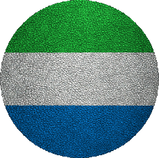 Flags Africa Sierra Leone Round 