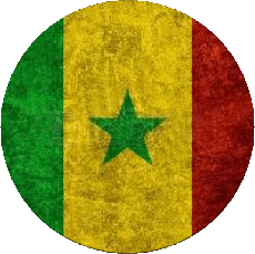 Bandiere Africa Senegal Tondo 