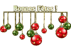 Messages French Bonnes Fêtes (Noël) Série 08 