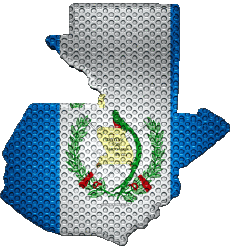 Drapeaux Amériques Guatemala Carte 