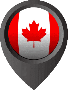 Bandiere America Canada Perno di posizione 