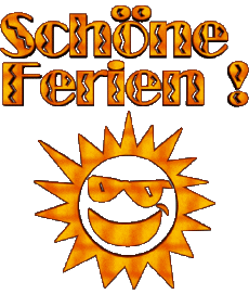 Mensajes Alemán Schöne Ferien Fondo transparente 04 
