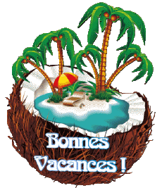 Messagi Francese Bonnes Vacances Sfondo trasparente 23 