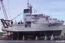 Humor -  Fun Transport Boote Mise à l eau 