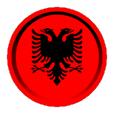 Bandiere Europa Albania Rotondo - Anelli 