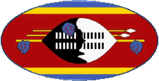 Bandiere Africa Eswatini Ovale 