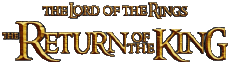 Multi Média Cinéma International Le Seigneur des Anneaux Le Retour du roi Logo Anglais 