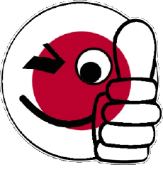Banderas Asia Japón Smiley - OK 