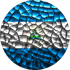 Fahnen Amerika Nicaragua Runde 