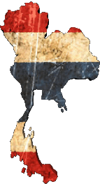 Flags Asia Thailand Map 