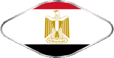 Fahnen Afrika Ägypten Oval 02 