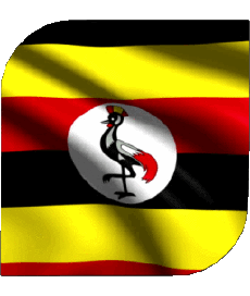 Fahnen Afrika Uganda Platz 