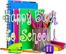 Messages Anglais Happy Back to School Fond Transparent 004 