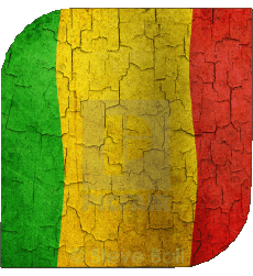 Drapeaux Afrique Mali Carré 