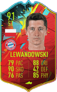 Multi Média Jeux Vidéo F I F A - Joueurs Cartes Pologne Robert Lewandowski 