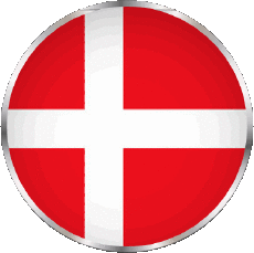 Fahnen Europa Dänemark Runde 