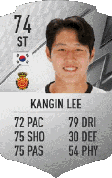Multimedia Vídeo Juegos F I F A - Jugadores  cartas Corea del Sur Kangin Lee 