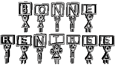 Messages French Bonne Rentrée Transparent Background 10 