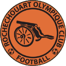 Sports FootBall Club France Logo Nouvelle-Aquitaine 87 - Haute-Vienne Rochechouart Olympique Club Football 