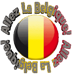 Messages Français Allez La Belgique Carte - Drapeau 