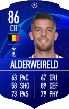 Multi Media Video Games F I F A - Card Players Belgium Toby Alderweireld 
