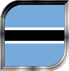 Bandiere Africa Botswana Quadrato 