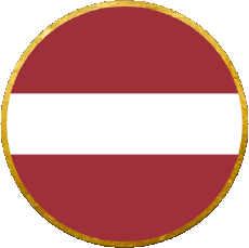 Drapeaux Europe Lettonie Rond 