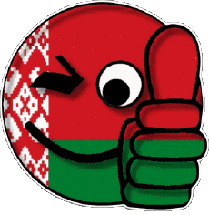 Drapeaux Europe Bielorussie Smiley - OK 
